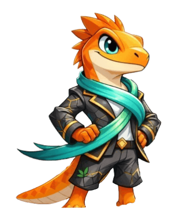 Sway, the Swaysion gecko mascot